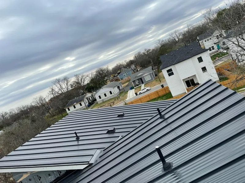 Standing seam metal roof panels with vents for Skylight Repair in New Ulm